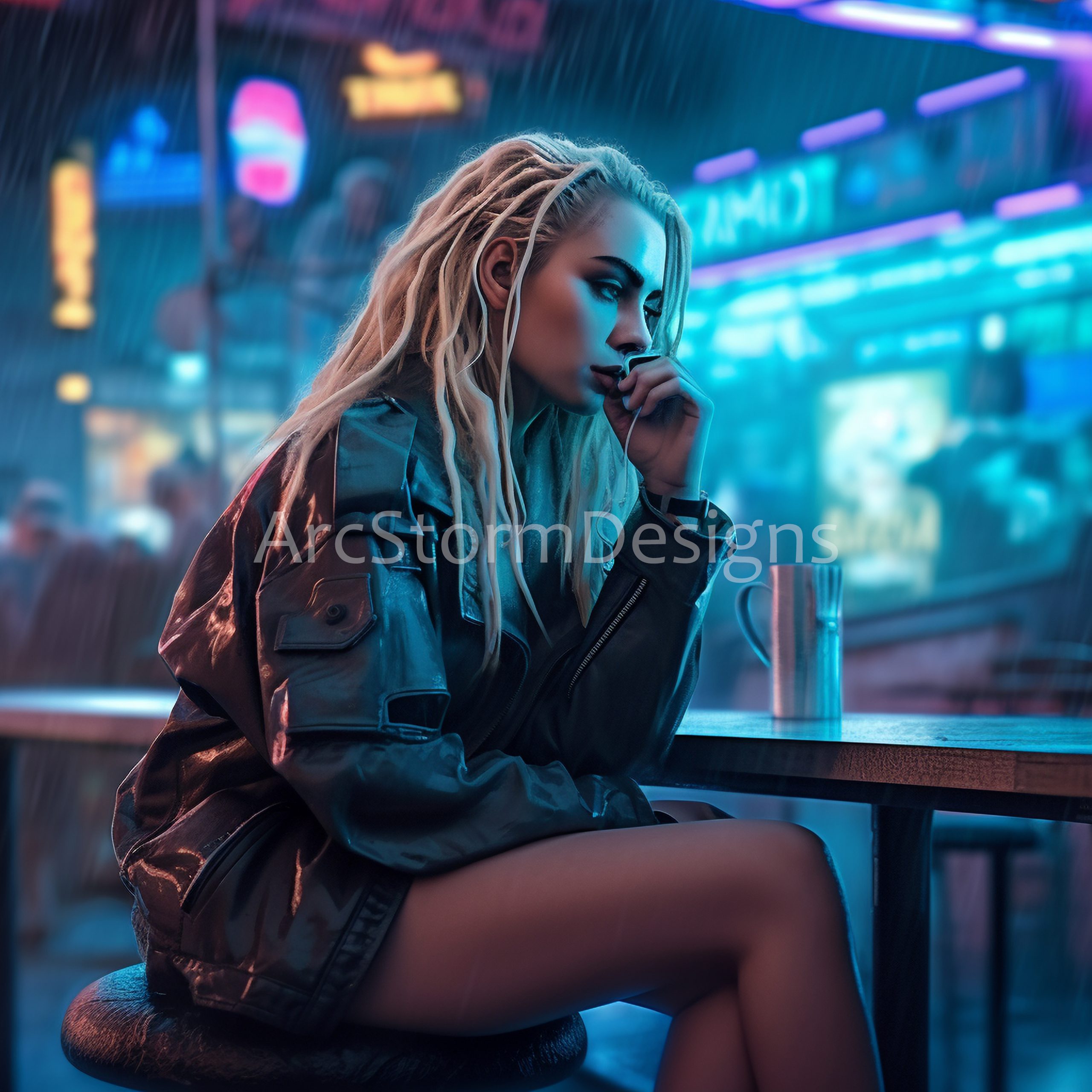 Alone in the Neon Night: A Cyberpunk's Anxiety