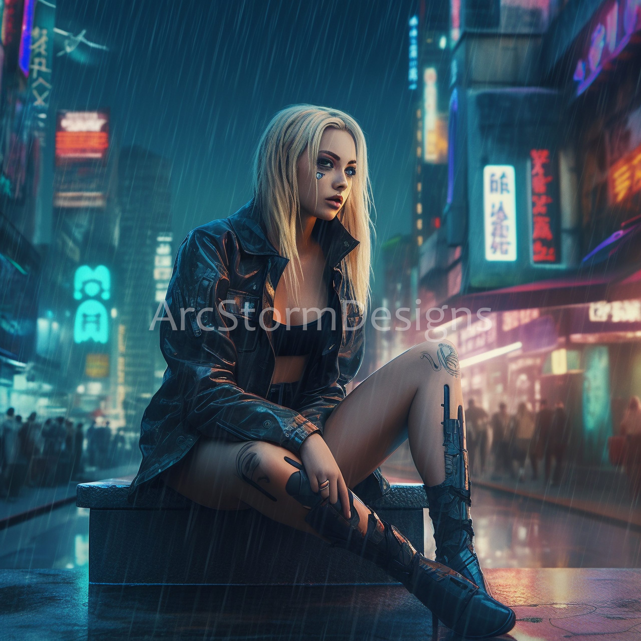 Waiting in the Rain: A Cyberpunk's Desperate Hope
